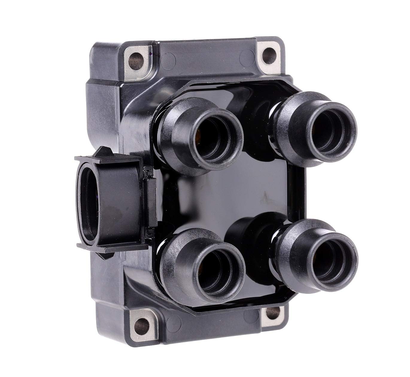 HELLA 5DA 193 175-401 Ignition Coil - 12V - 3-pin connector - Block Ignition Coil - Bolted - with integrated switch