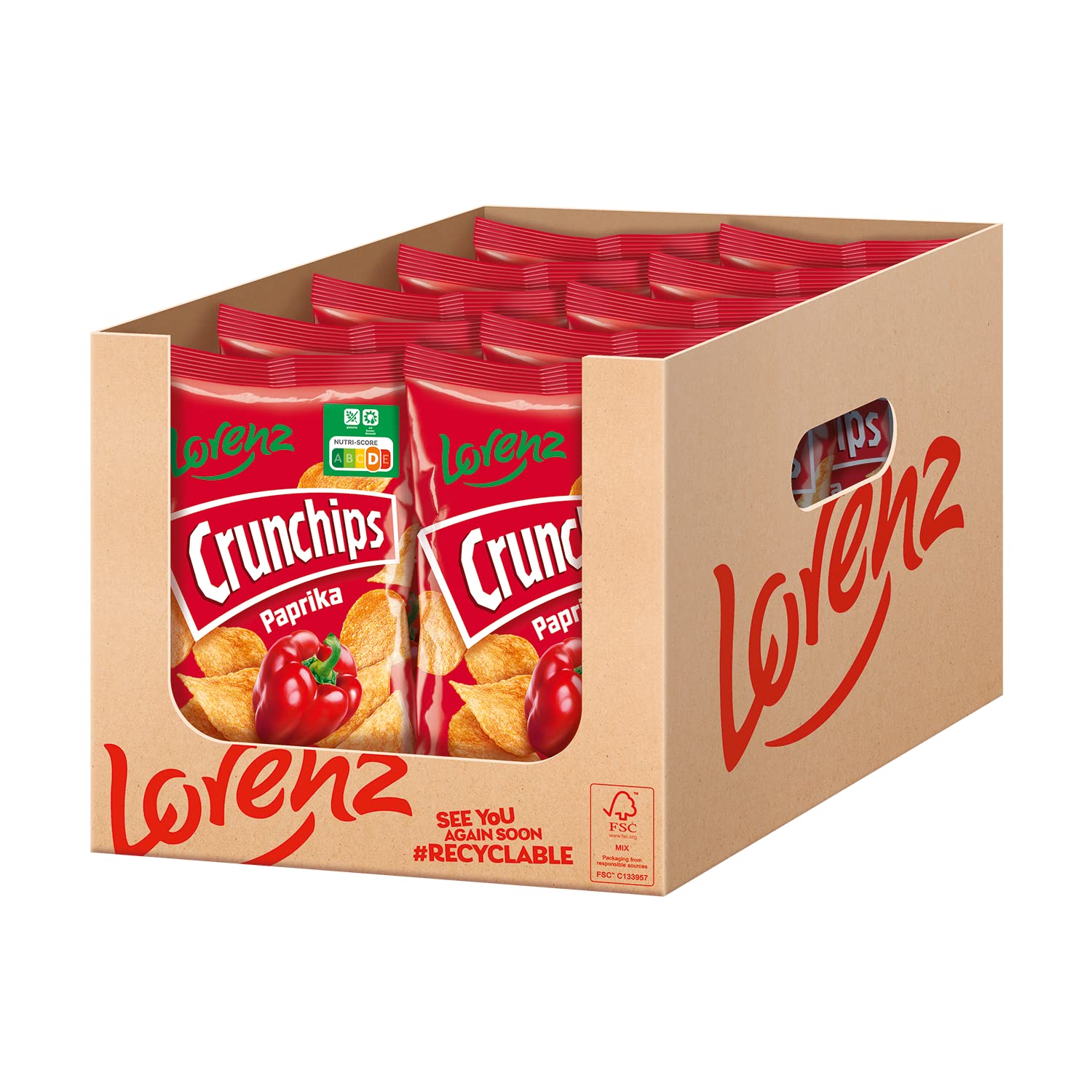 LORENZ | Crunchips Paprika | 10 x 150 g | glutenfrei 2