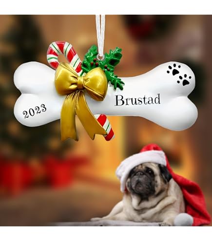 Personalized Ornament - Paw With Bone - Single - COD Not Applicable – Shop Exclusive Picks | The Sparkle Story