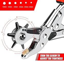 AIRAJ PRO Leather Hole Punch Tool,Upgraded Version