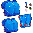 Wemfg Kids Protective Gear Set Knee Pads for Kids 3-14 Years Toddler Knee and Elbow Pads with Wrist Guards 3 in 1 for Skating Cycling Bike Rollerblading Scooter