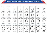 LucyStudio 419pcs Rubber O-Ring Kit Nitrile Rubber Oil High Temp Seal Assortment view 4