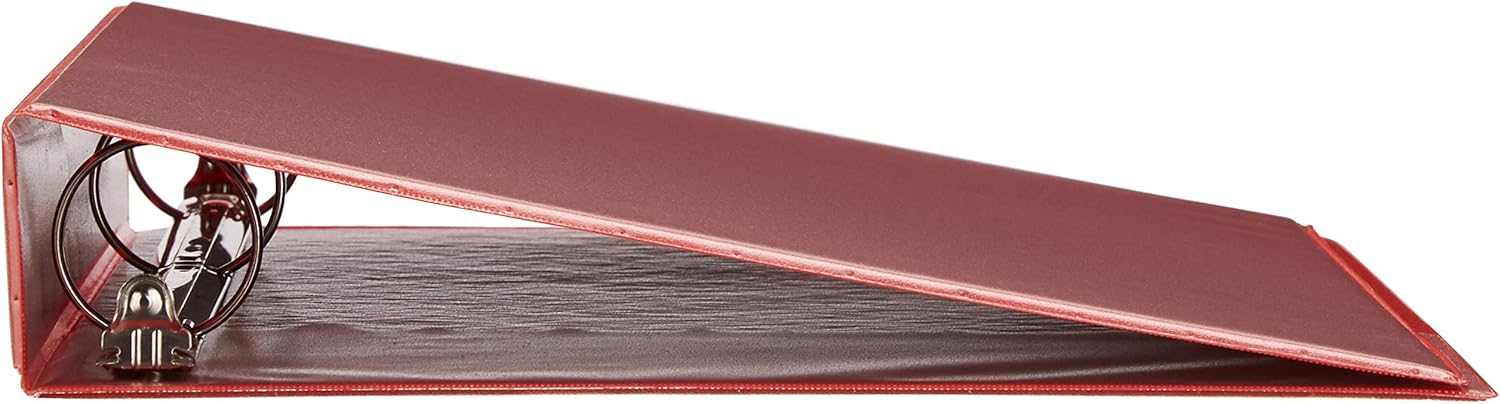  Basics 1.5 Inch, 3 Ring Binder, Round Ring, Customizable View Binder, Mixed, 4-Pack : Office Products