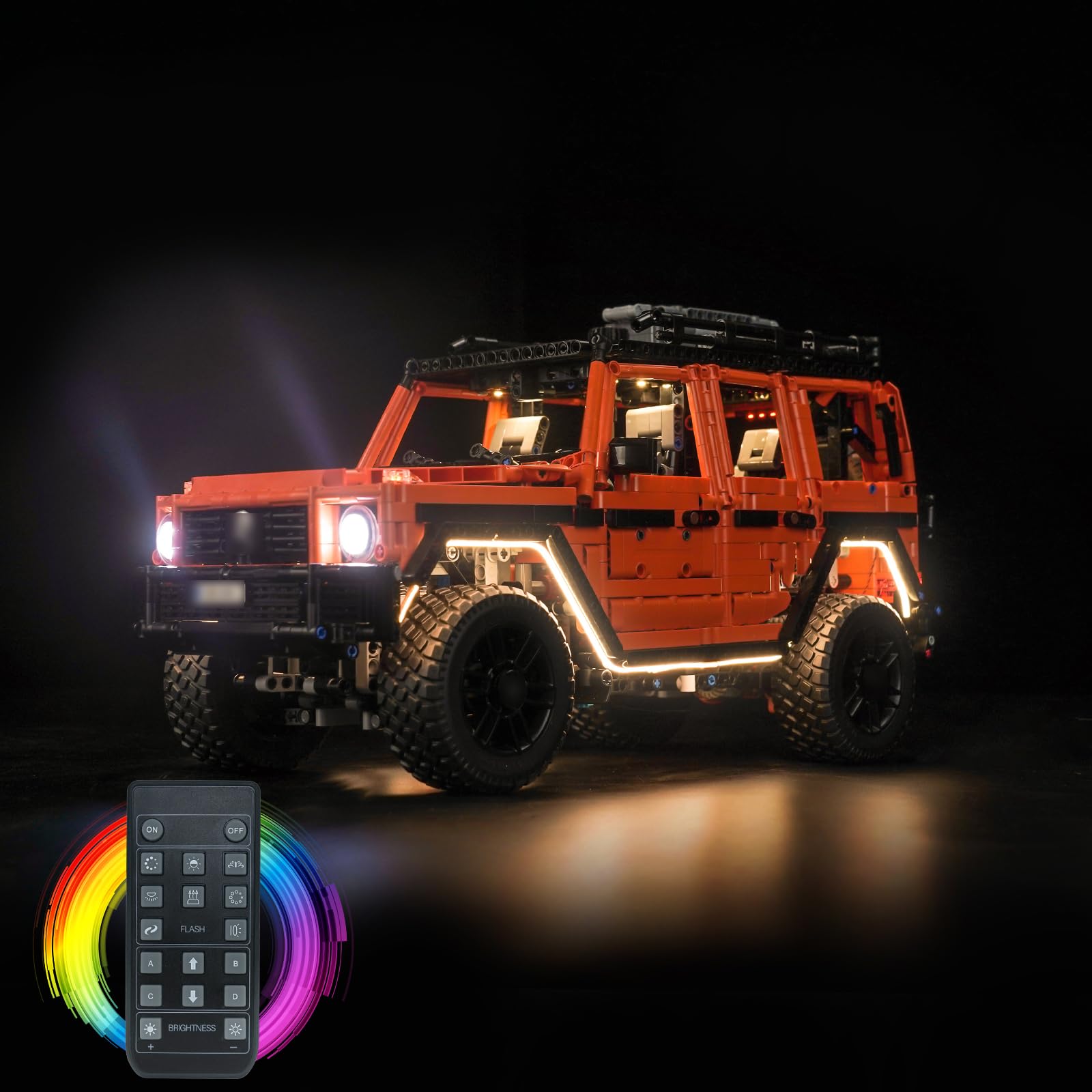 Remote Control Light Kit for Lego 42177 Mercedes-Benz G 500 Professional Line (No Lego), Led Light Set for Lego Technic Mercedes-Benz G 500 Professional Line Creative Toys — image 1