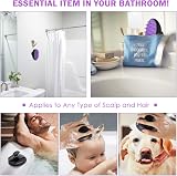Sosoon Scalp Massager Shampoo Brush Soft Silicone Hair Scrubber for Wet Dry view 7