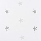 Deconovo Star Embroidery Linen Look Sheer Voile Curtains Two Panels 55 x 72 Grey view 6