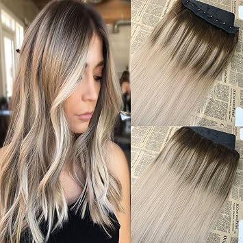 Amazon Com 22 Omber Two Tone 4 Fading To 18 Ash Blonde One