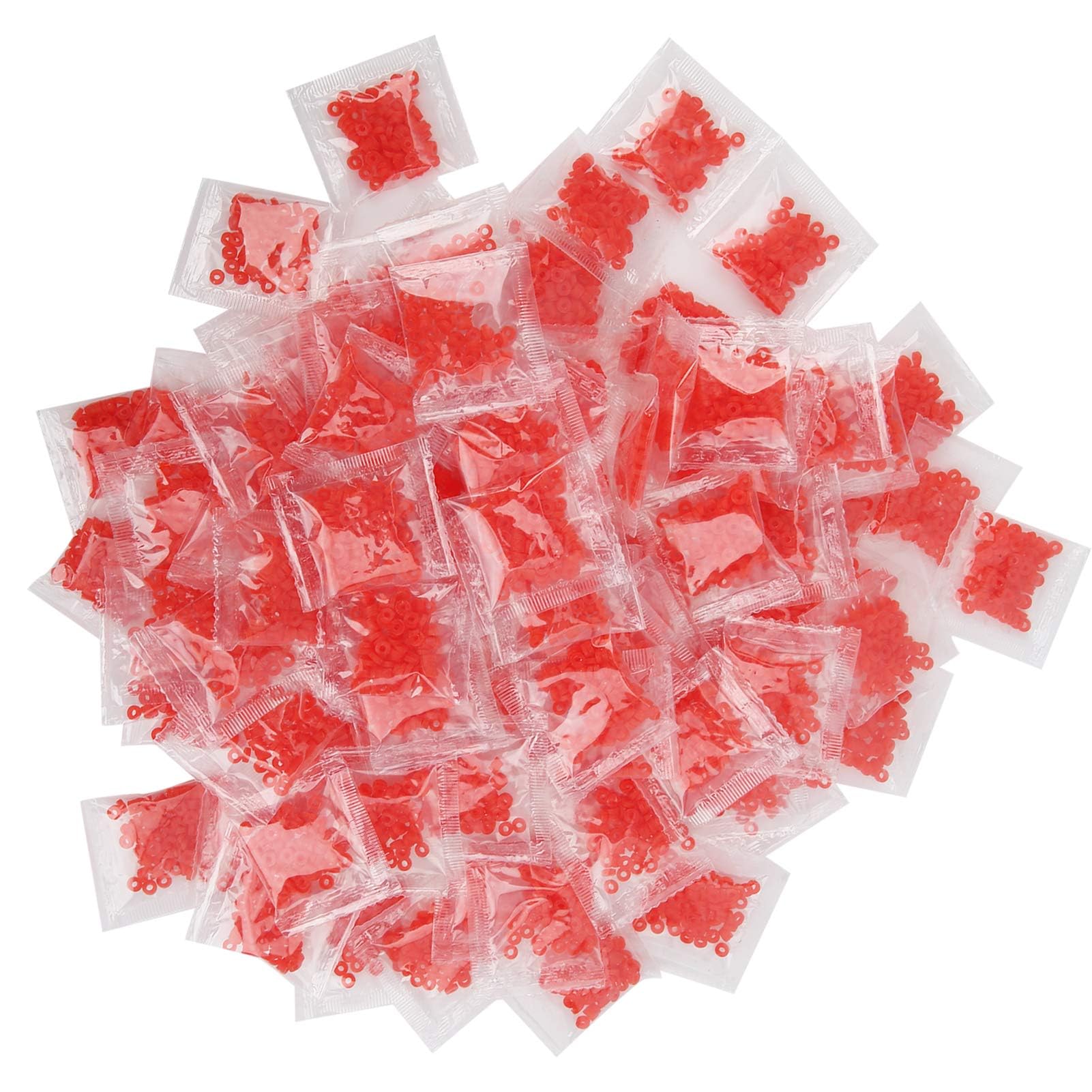 Fafeims Alomejor 100pcs Carp Fishing Pellet Bait Bands & Rubber Rings for Hair Rigs, Coarse Fishing Tackle Accessories with Hooks, Durable Elastic Baits Retainer for Carp Angling Gear