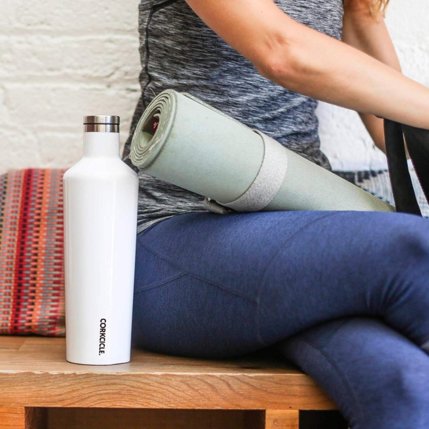 Corkcicle Botella isotérmica, Acero Inoxidable, Gloss Rose Quartz ...