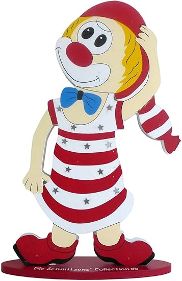 Led Lampe Clown Die Schmitzens Clown Junge Dekofigur Karneval Batterie Amazon De Beleuchtung