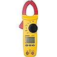 Sperry Instruments DSA540A 6 Function Digital Snap-Around Clamp Meter, Clamp-On AC / DC Voltage, 400 AMP Meter, AC / DC Current Reading, Reads Panel & Outlet Voltage, Includes Carrying Case, Black & Yellow