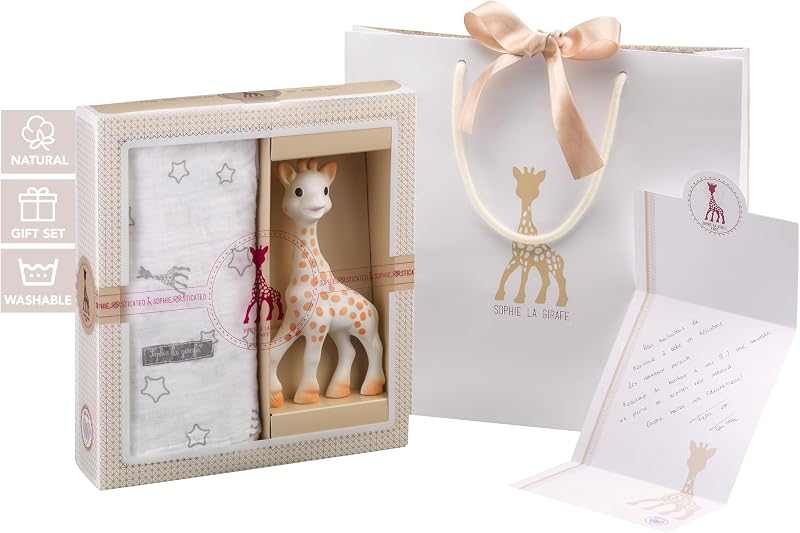 Sophie la girafe Sophiesticated Teether and Swaddle Gift Set