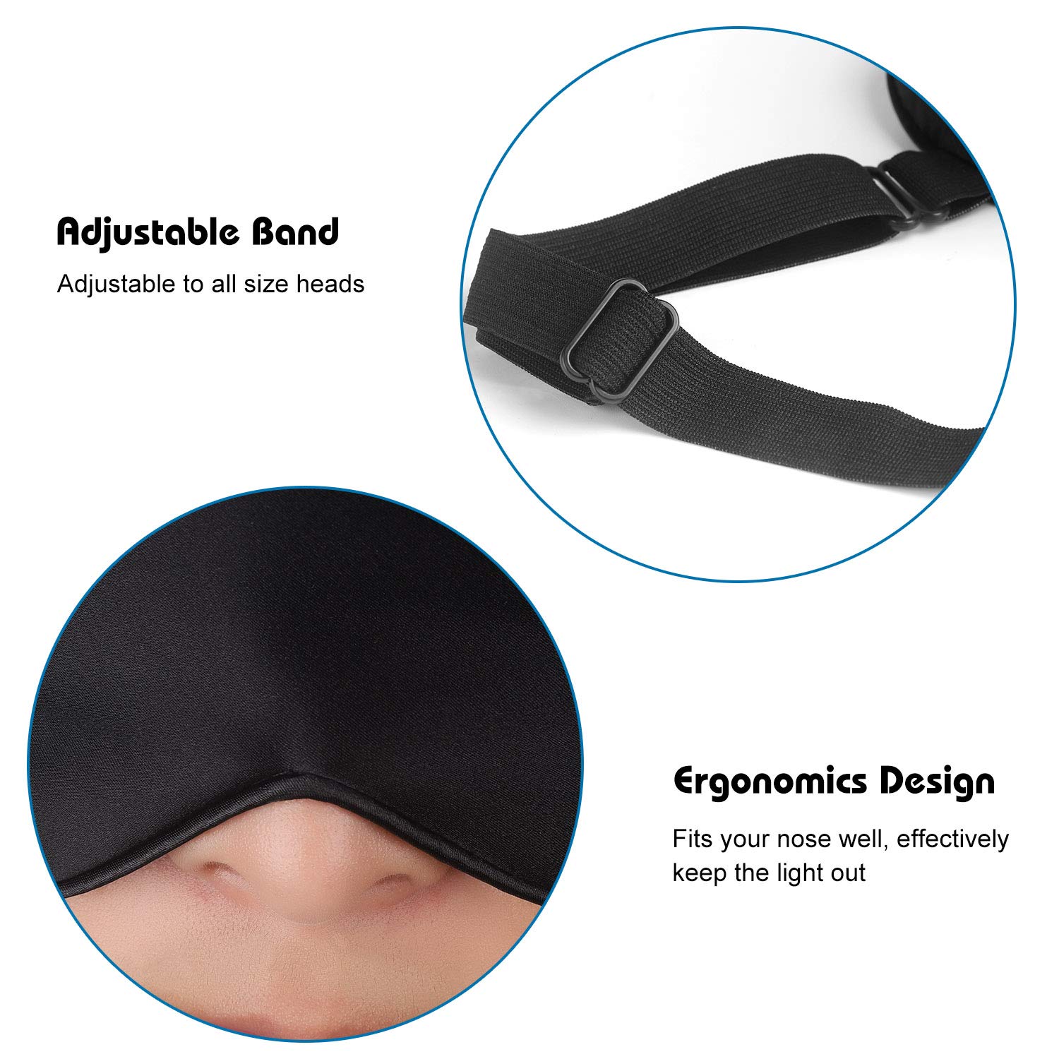Sleep Mask, Silk Eye Mask Super Smooth Sleeping Mask by Jazzznap : Beauty