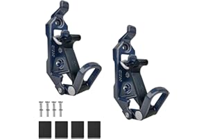 BAZEN 2 PCS Shovel Mount for Roof Rack Overland Gear Rotopax Mount Shovel Holder for Truck Tool Holder,Rubber Clamp Grip Mounting Kit Fits Shovel Holder Wall Mount, and Pole Clamp