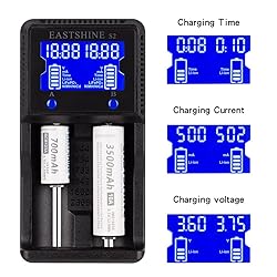 Universal Battery Charger EASTSHINE S2 LCD Display