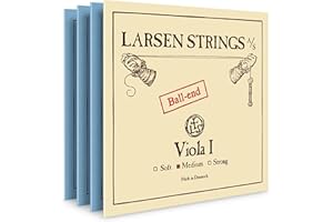 LARSEN STRINGS Larsen Original Viola Strings – Medium Tension Set with A Ball End for Warmth, Clarity & Stability