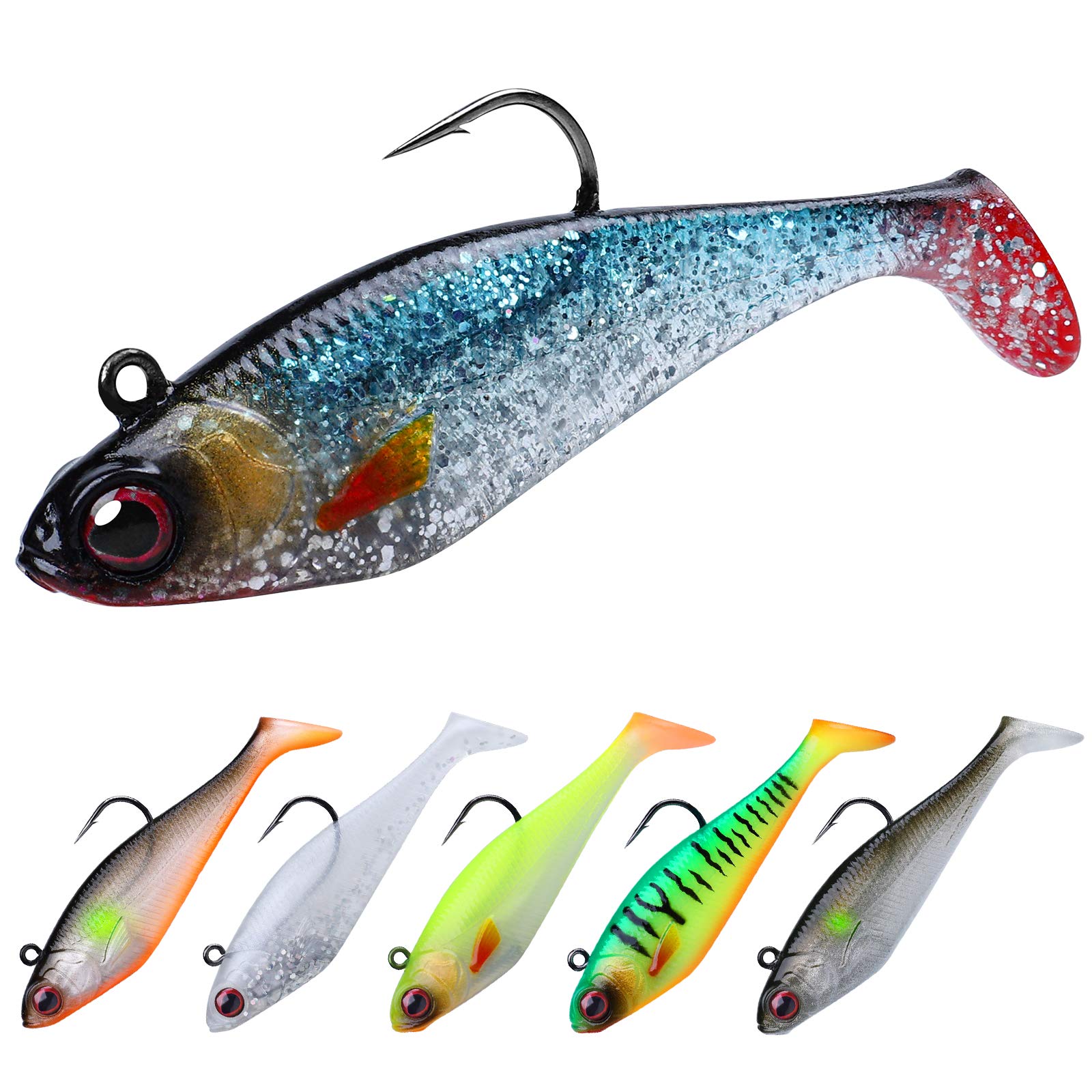 TRUSCEND Fishing Lures for Bass Trout Jighead Lures