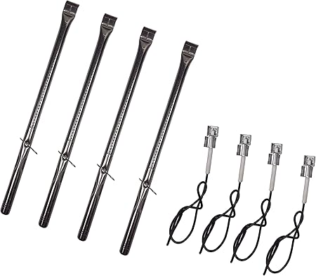 Amazon Com Yiham Kb890 Gas Grill Replacement Parts Tube Burner For Charbroil Kenmore Members Mark Master Chef Nexgrill And Other Bbq Models 14 3 8 Inch Stainless Steel Set Of 4 Garden Outdoor