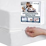 Zippered Waterproof Mattress Protector King, 6-Side