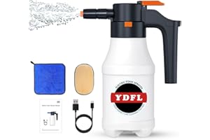 YDFL Electric Foam Sprayer with USB, Electric Pressurized Foam Sprayer for Car Washing,Foam Sprayer Suitable for Home, Garden and Car Beauty and Cleaning,Car Washing Accessories（1.5 Liters）