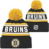 Outerstuff NHL Kids Youth 8-20 Officially Licensed Primary Logo Sport Knit Cuffed Knit Pom Hat Beanie
