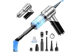 Geephiee Handheld Vacuum Cordless, Car Vacuum Cleaner 15000Pa Powerful Suction, Foldable Mini Vacuum Cleaner with 3-Gear Suct