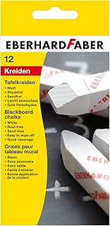 Eberhard Faber 525000 Wandtafelkreide 12er Stück, weiß