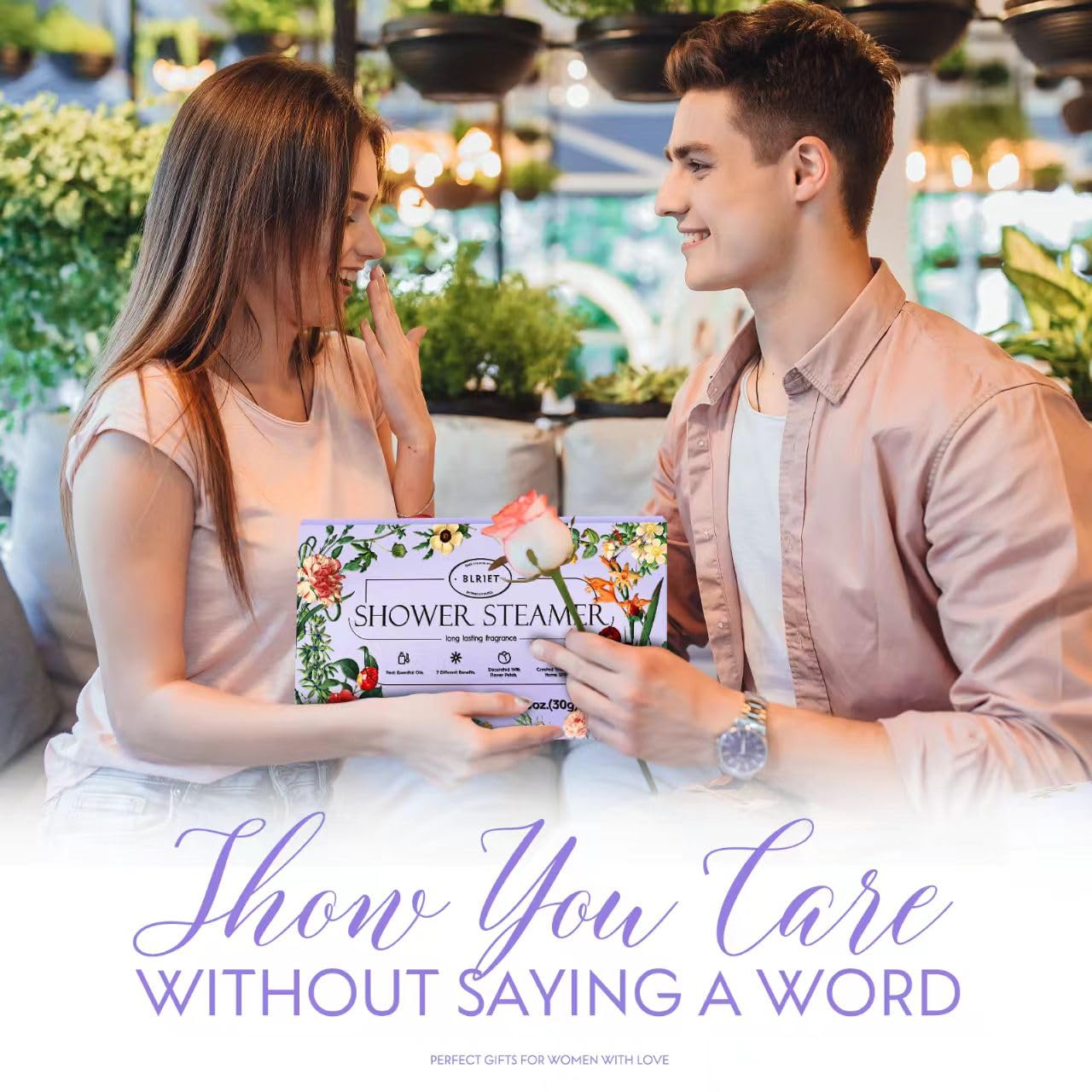 Shower Steamers Aromatherapy BLRIET 8 Pack Gifts for Women, Birthday Christmas White Elephant Gifts Stocking Stuffers for Adults Her Mom Him Home Spa Gym Natural Essential Oil Self Care Relaxation