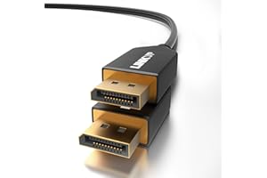 LINKUP - 34AWG Ultra Slim Flexible DisplayPort DP8K Cable (VESA Certified) HBR3 DSC 1.2a HDCP2.3 3D | 8K@60Hz 4K@144Hz | UHD 