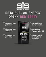 Science in Sport BetaFuel 80 Dual Source Energy Drink Powder Red Berry 80g Pack view 2