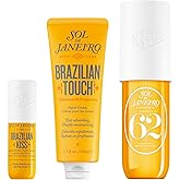 Sol de Janeiro Purse Essentials Travel Size Bundle | Brazilian Kiss Lip Butter, Brazilian Touch Hand Cream and Cheirosa 62 Perfume Mist 3.0 fl oz. | Amazon Exclusive