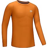 G Gradual Boys Youth Compression Shirt Long Sleeve Football Baseball Undershirt Quick Dry Sports Base Layer for Boy
