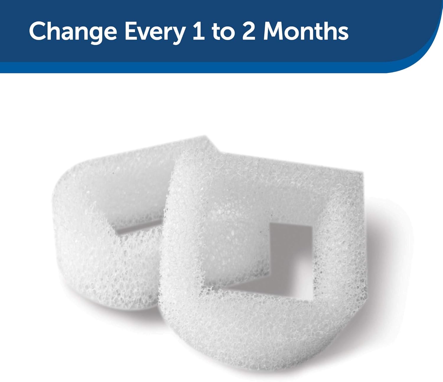 PetSafe Drinkwell Replacement Foam Filters for Dog and Cat Water Fountains: Pet Supplies