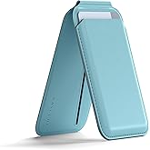 Satechi Magnetic Magsafe Wallet, Double Flap Stand Card Holder, 4 Slots with Front NFC Pass-Through, Adjustable Phone Attachment for iPhone 17/16/15/14/13/12, Travel Accessory