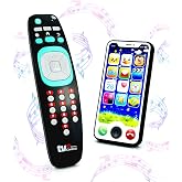 Ella Dream Baby Remote Control Toy and Smartphone Bundle, Pretend Play Playset for Toddlers Babies， Musical Toys with Light and Sound for Boys and Girls
