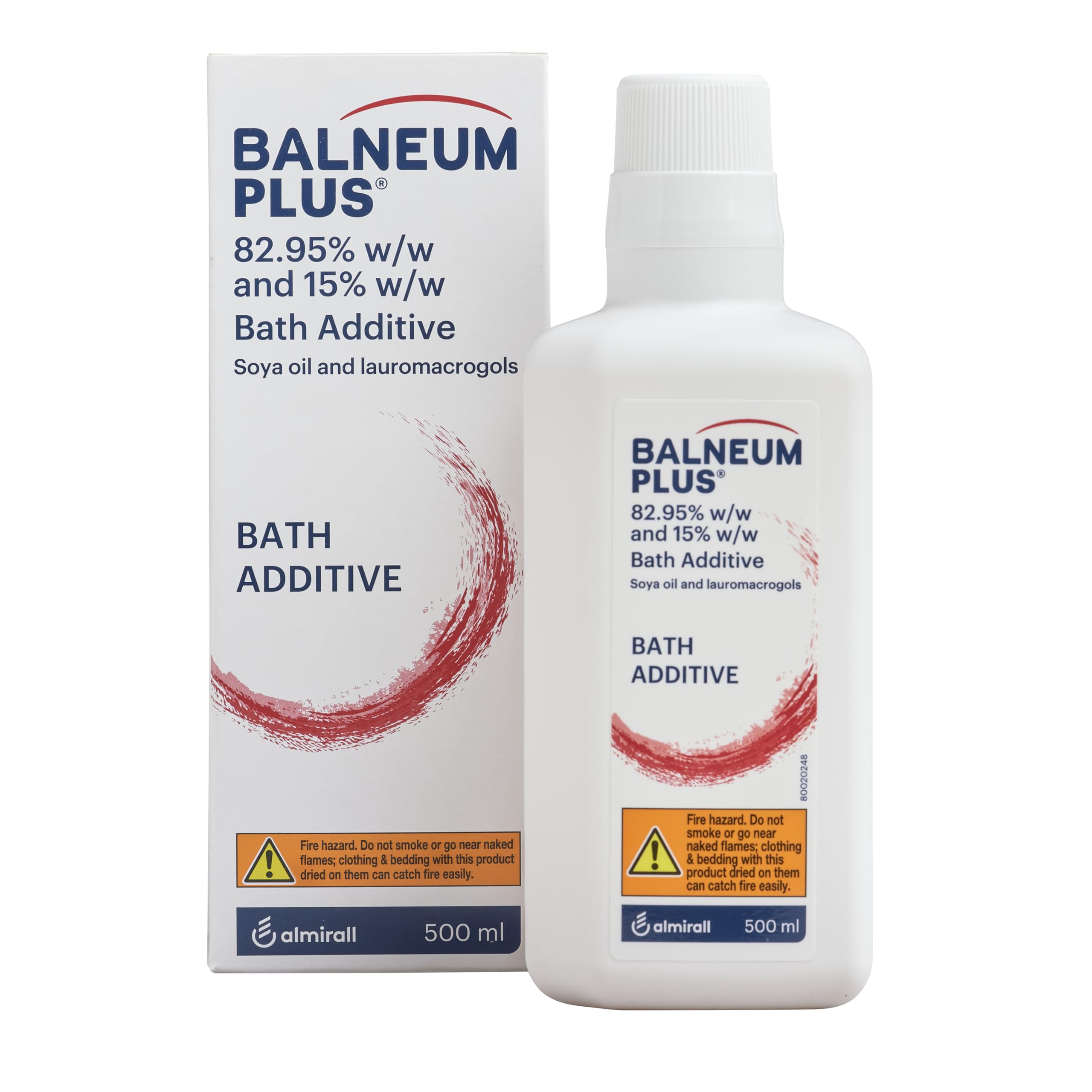Balneum Plus Bath Additive - Bath Oil with Lauromacrogols & SOYA Oil for Intensive Hydration, Softening & Soothing of Itchy & Dry Skin, Relaxing Bath Soak for Women & Men, 500ml (Packing May Vary)