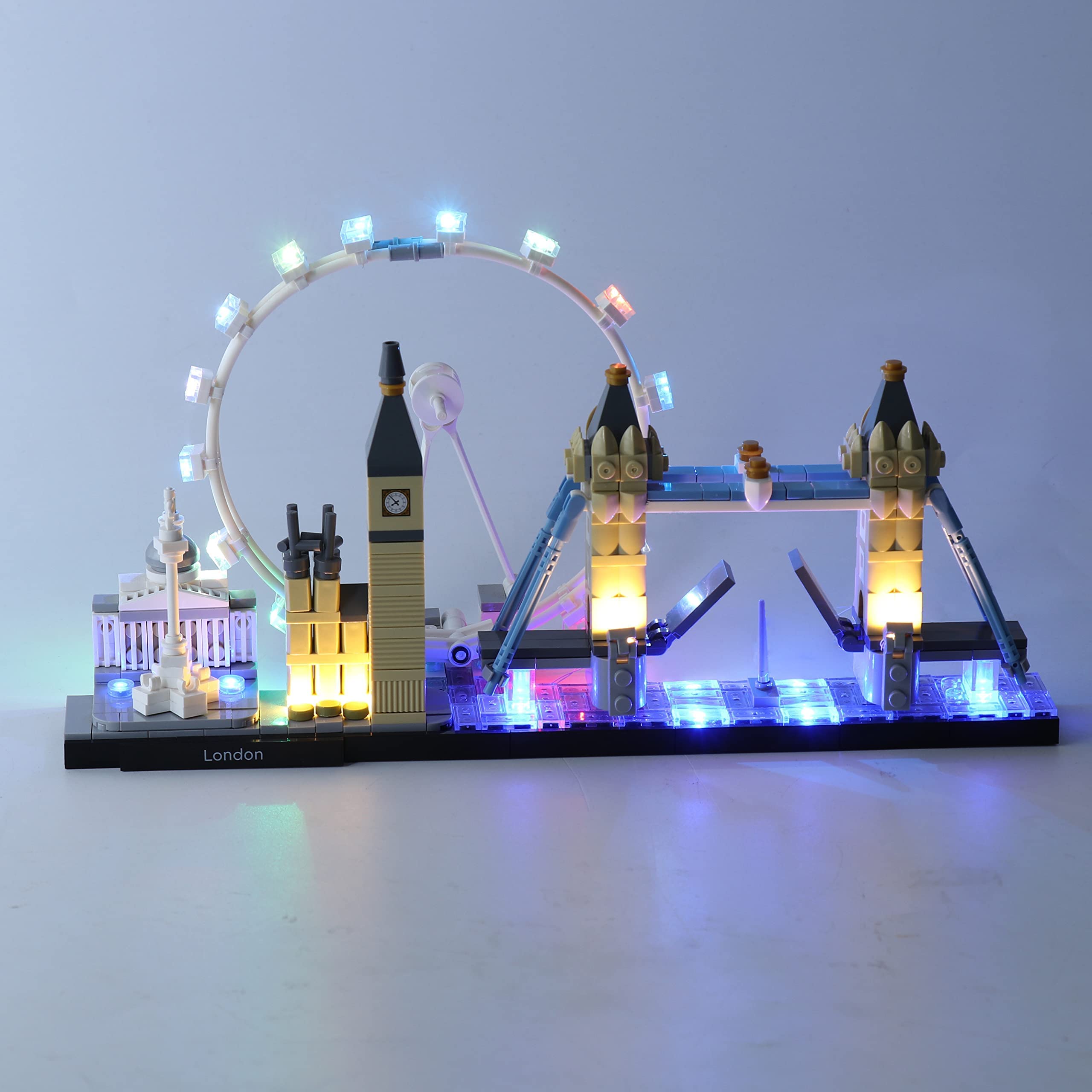 LocoLee LED Lighting Kit for Lego Architecture London Skyline, Light Set Compatible with Lego 21034, Without Model, Lights Only