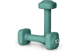 Tone Fitness Neoprene Dumbbell Weight Pairs with Anti-Roll Square Head | Multiple Options