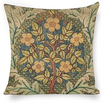 Amazon.com: Yaemikoo William Morris Floral Vintage Toile Throw ...