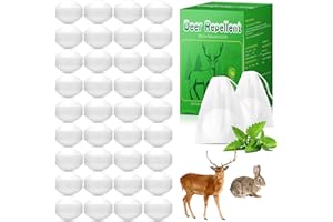 REGUOA 36Pack Rabbit Deer Repellent with Plant-Based Active Ingredients, Natural Deer Repellent for Plant Garden Yard, Ready-to-Use Outdoor Deer Deterrent Safe for Pets & Kids
