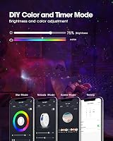 SUPPOU LED WiFi Galaxy Projector Smart Night Light 3D Star RGB Voice Control view 5