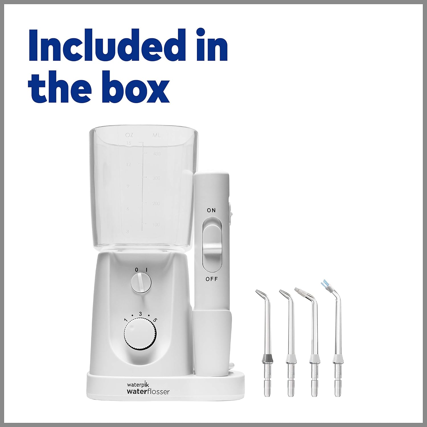 Waterpik Water Flosser For Teeth, Portable Electric For Travel and Home - Nano Plus, WP-320, White, 6 Count: Beauty
