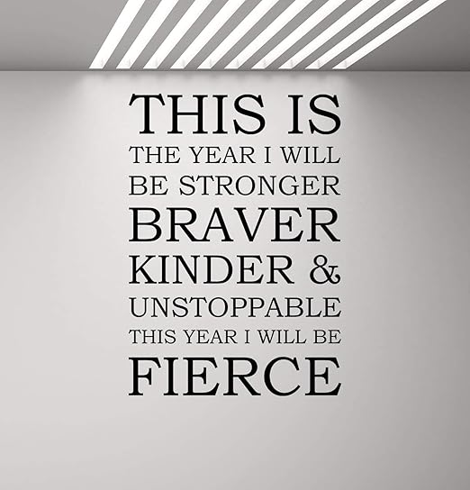 Amazon Com This Is The Year I Will Be Stronger Wall Decal