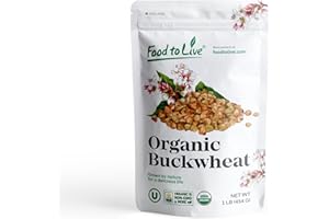 Organic Buckwheat Kasha, 1 Pound - Grechka, Toasted Whole Groats, Non-GMO, Kosher, Sirtfood, Bulk