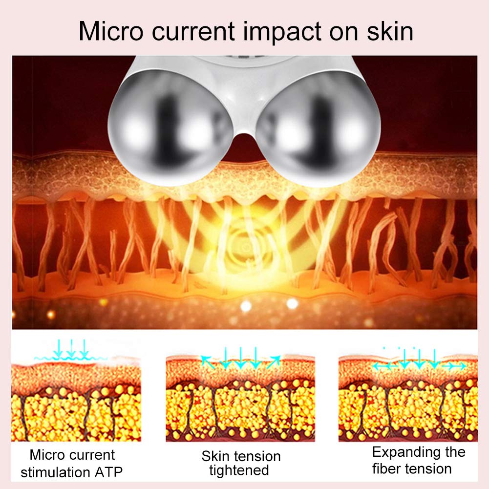 Mini Micro-current Face Massager Facial Lifting Skin Tightening Remove Wrinkle Skin Rejuvenation Toning Massage: Beauty