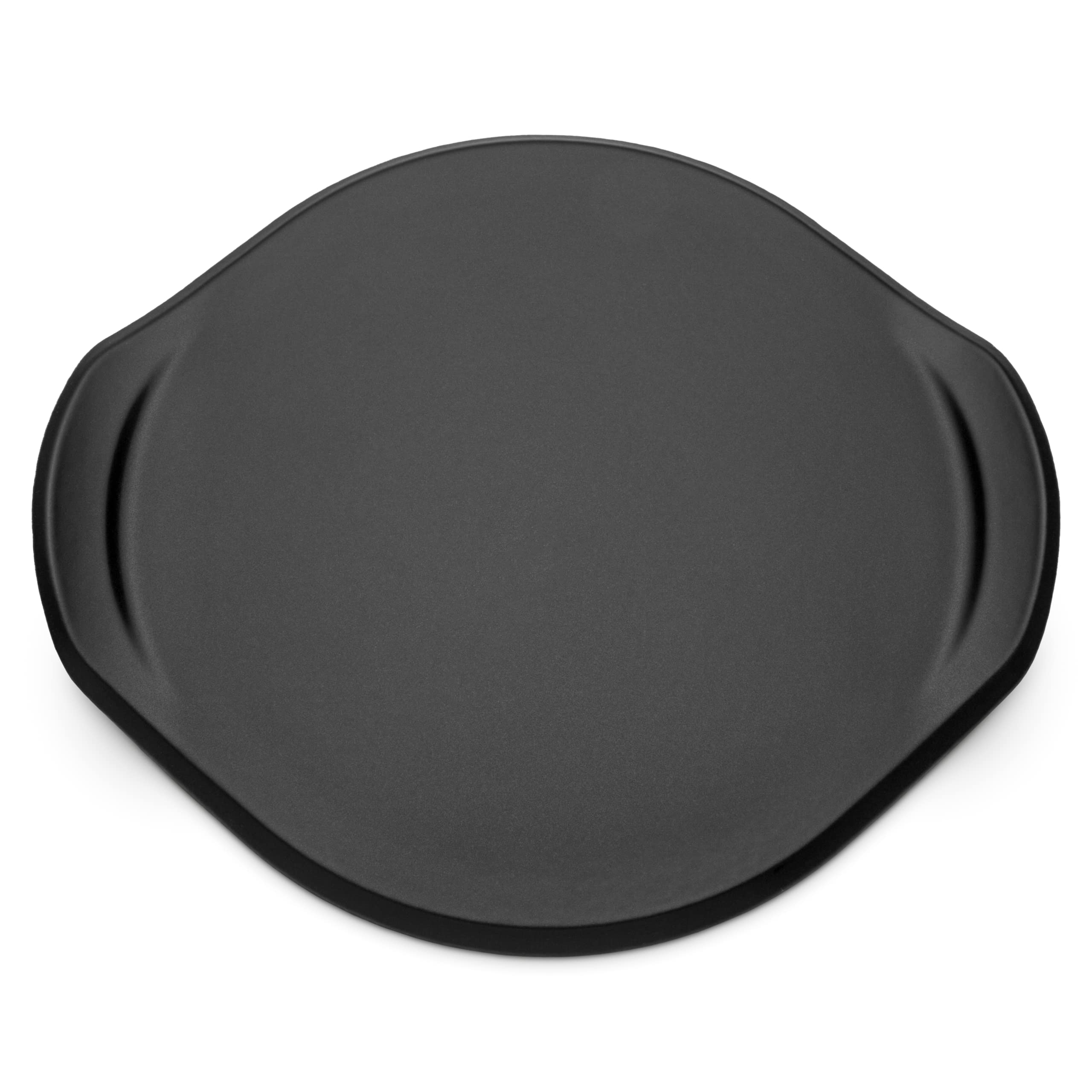 Weber Pizza Stone 26 cm - Heat-Retaining Ceramic for Crispy Bases, Optimal for Pizza, Bread & Flatbread – Black (8831)