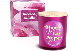 ARVIDSSON Scented Candles Gift for Mom, Unique Birthday Gifts for Mom, 100% Natural Soy Candle, Funny Gifts Aromatherapy Candle for Mom from Daughter, Son, Jar Candle Gift for Mother, 10 Oz