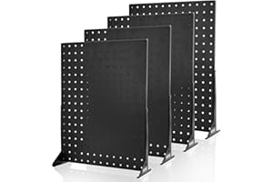 VEVOR Pegboard Display Stand, 17 x 13 in Tabletop Pegboard Display Stand, Accessories Rack Organizer, Thickened Cold-Rolled S