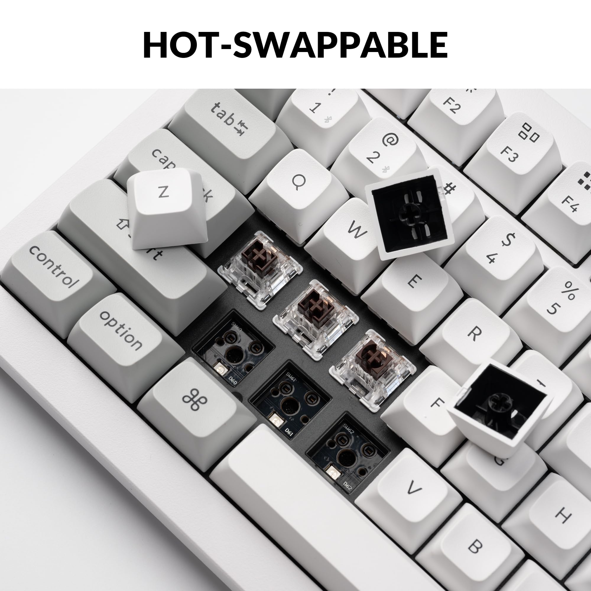 Keychron Q1 Pro Wireless Custom Mechanical Keyboard, QMK/VIA Programmable Full Aluminum 75% Layout Bluetooth/Wired RGB with Hot-swappable Keychron K Pro Brown Switch Compatible with Mac Windows Linux