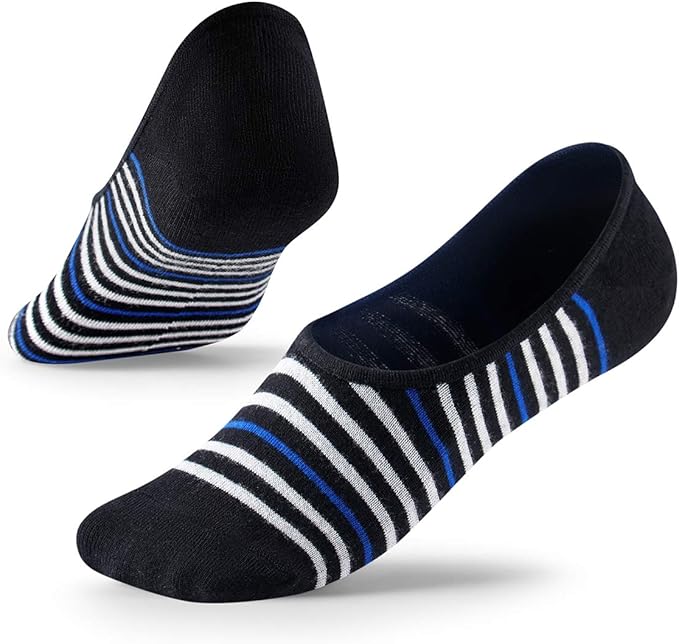 Bamboo No Show Socks with NonSlip Grip for Men&amp;Women